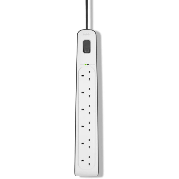 Belkin 6-outlet Surge Protection Strip with 2M Power Cord