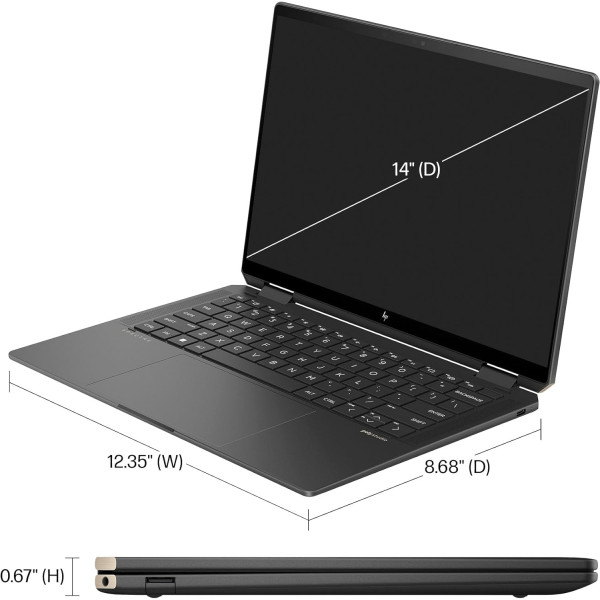 HP Spectre x360 2-in-1 Laptop 14-eu0023dx 14" Intel Core Ultra 7 32GB RAM 2TB SSD