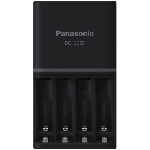 Panasonic eneloop pro Charger with Pack of 4 AA 2550mAh Rechargeable Batteries