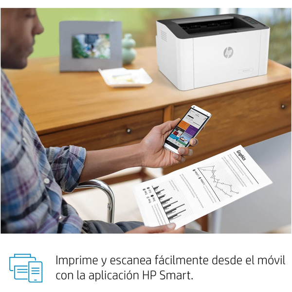 HP LaserJet 107w Mono Wireless Printer