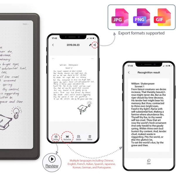 XP-PEN Note Plus Smart Notepad for Digital Writing