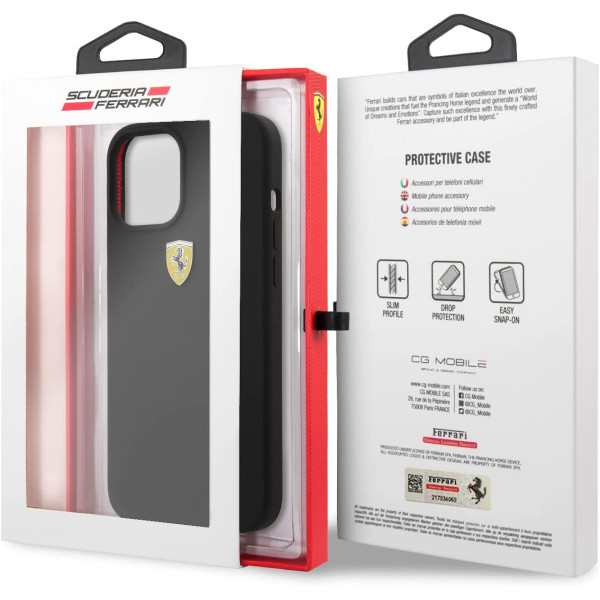 Ferrari On Track Liquid Silicone Case for iPhone 12 Pro Max 