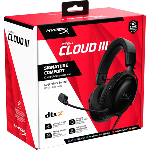 HyperX Cloud III  Wired Gaming Headset