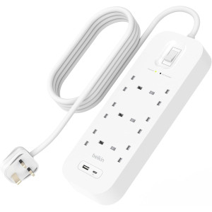 Belkin Connect Surge Protector 6-outlet with USB-C and USB-A Ports 