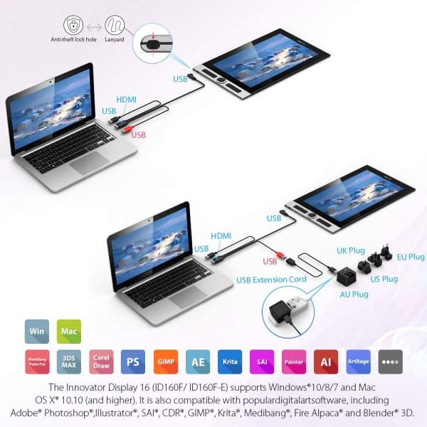 XP-PEN Innovator 16 Display 15.6 inch Graphics Pen Display