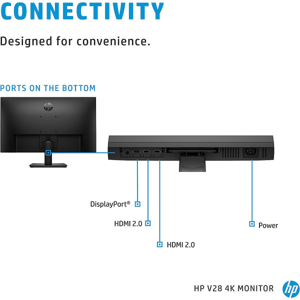 HP V28 28 inch 4K UHD TN Monitor 