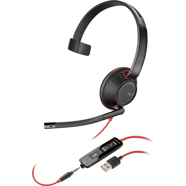 Plantronics Blackwire 5210 USB Type-A Mono On-Ear Headset