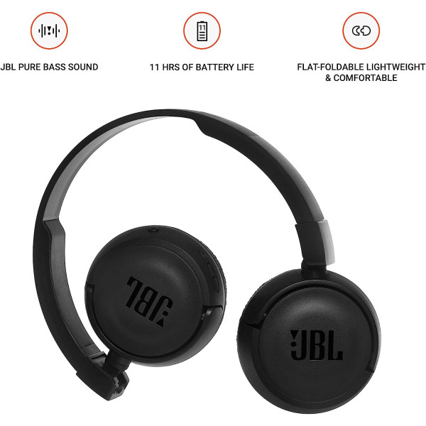 JBL T460BT Extra Bass Wireless On-Ear Headphones