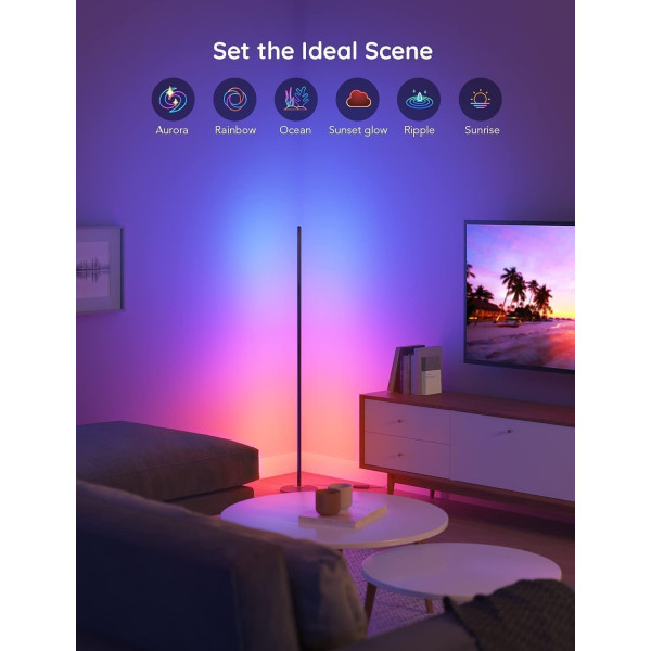 Govee RGBICW Smart Corner Floor Lamp 