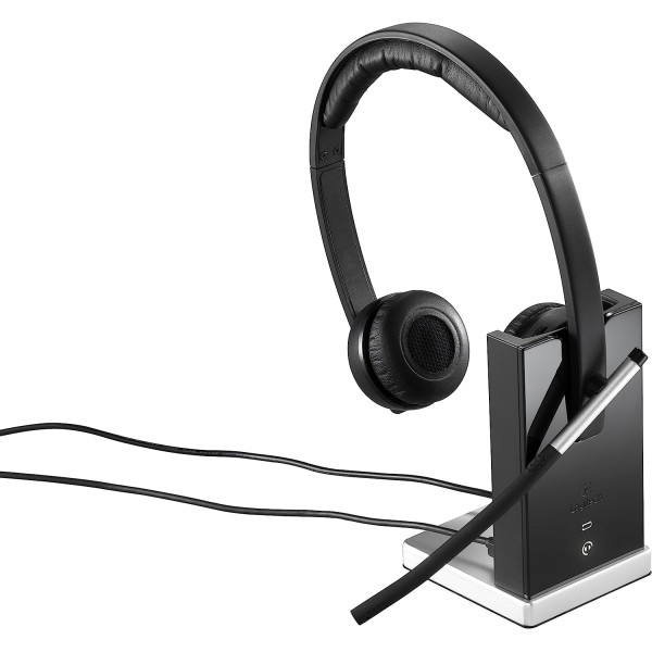 Logitech H820e Wireless Stereo Headset with Noise-Cancelling Mic