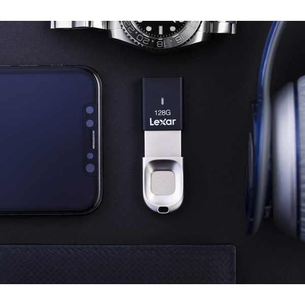 Lexar JumpDrive Fingerprint F35 256GB USB 3.0 Flash Drive