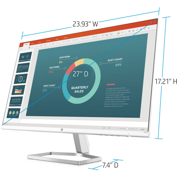 HP M27fw 27 inch Full HD IPS LCD Monitor with AMD FreeSync 