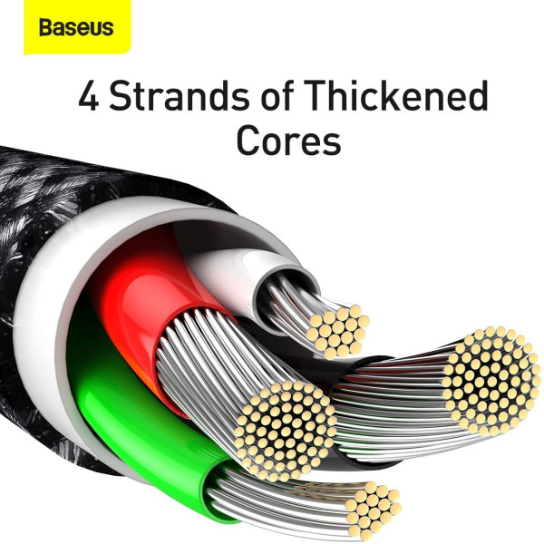 Baseus Tungsten Gold Fast Charging Data iPhone Cable 2M