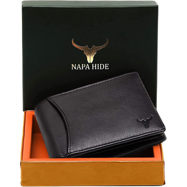 WildHorn Napa Hide Black Leather Men's Wallet