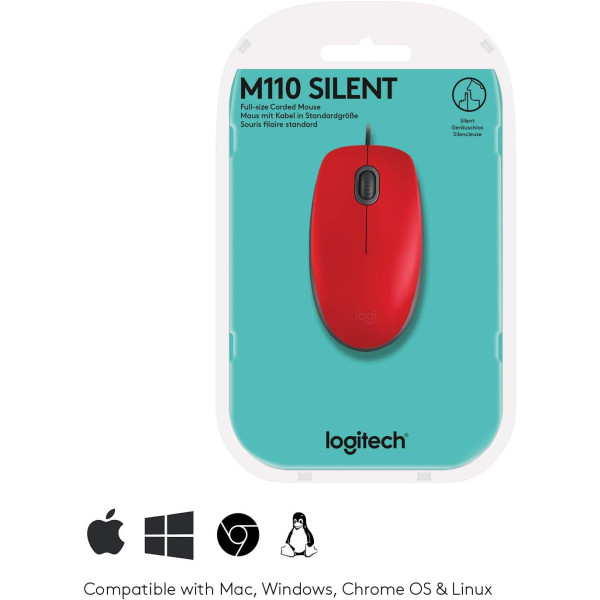 Logitech M110 Silent WIred Mouse