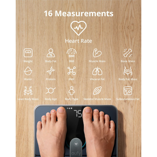 eufy Smart Scale P2 Pro Digital Bathroom Scale with Wi-Fi Bluetooth