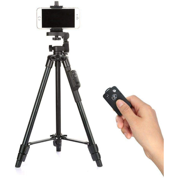 YUNTENG VCT-5208 Tripod For Mobile & Camera With Bluetooth Remote Shutter 