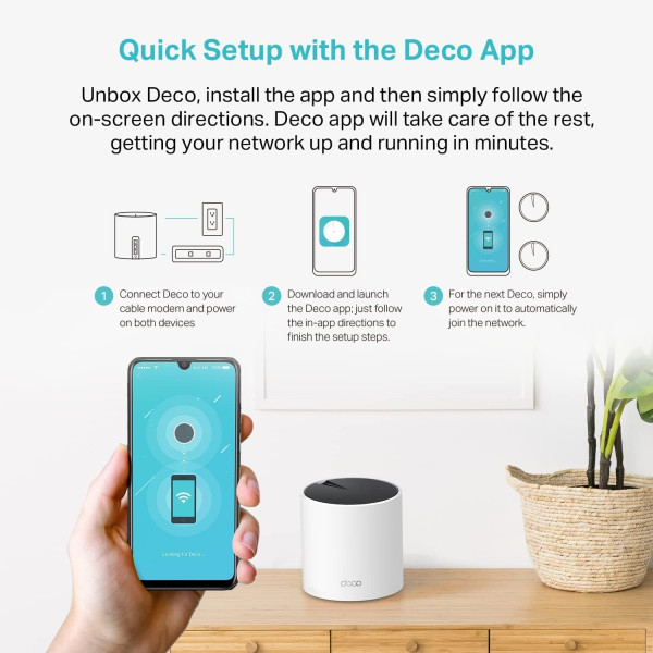 TP-Link Deco X55 AX3000 Whole Home Mesh WiFi 6 System