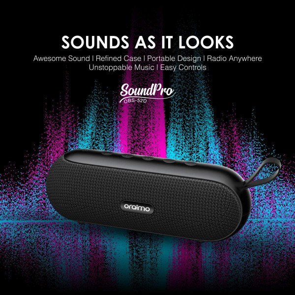 Oraimo SoundPro Portable 10W Wireless Bluetooth Speaker 