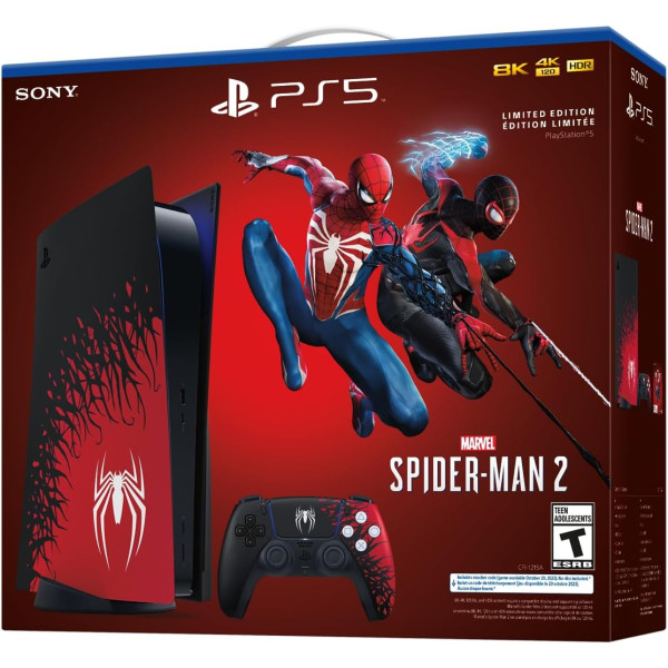 Sony PlayStation 5 Console – Marvel’s Spider-Man 2 Limited Edition Bundle