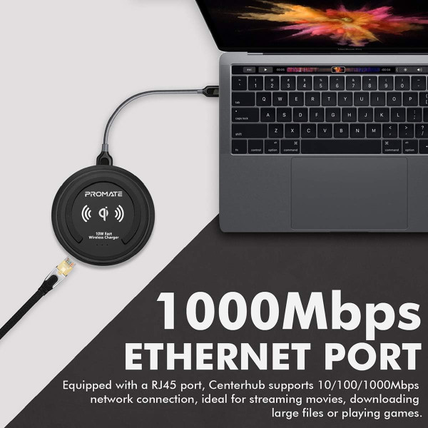 Promate CenterHub 7-In-1 USB-C Hub