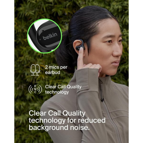 Belkin SoundForm ClearFit Open-Ear Wireless Earbuds