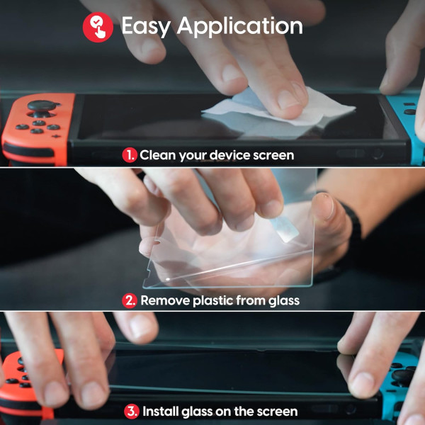 TALK WORKS Nintendo Switch Screen Protector - 3 Pack