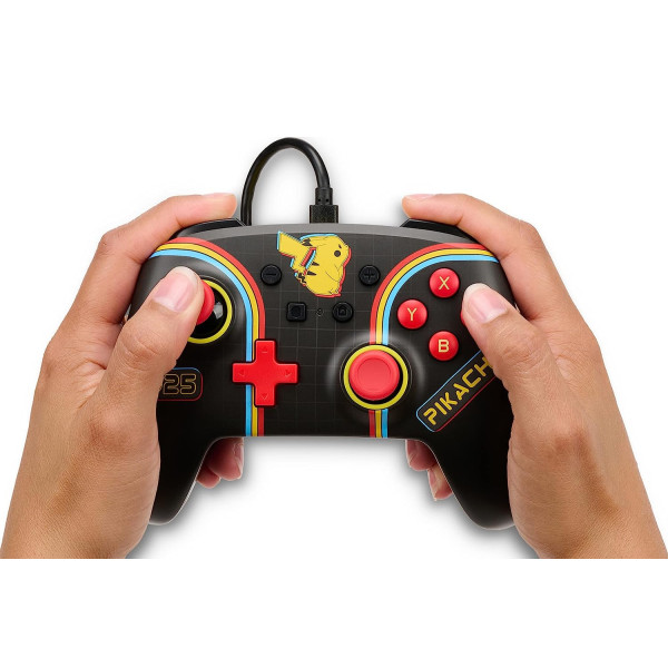 PowerA Enhanced Wired Controller for Nintendo Switch - Pokémon: Pikachu Arcade