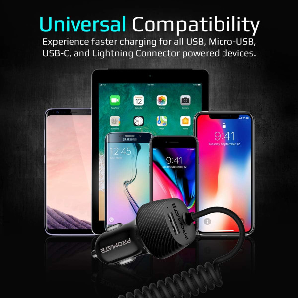 Promate VolTrip-Uni Multi-Connect Universal Car Charger