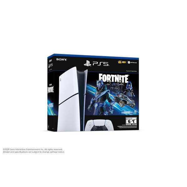 Sony PlayStation 5 Slim Console Digital Edition - Fortnite Cobalt Star Bundle