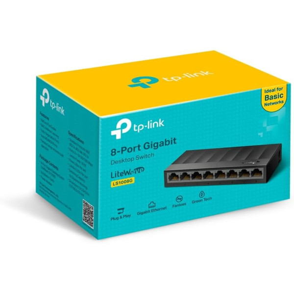 TP-Link LS1008G Litewave 8 Port Gigabit Ethernet Switch 