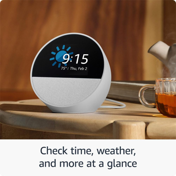 Amazon Echo Spot Smart Alarm Clock with Alexa 