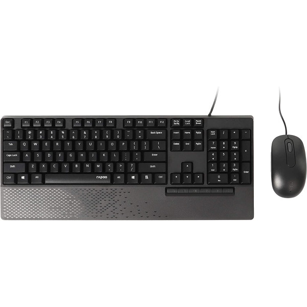 Rapoo Wired Optical Mouse & Keyboard Combo - NX2000