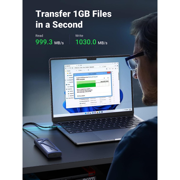 Ugreen 10Gbps M.2 NVMe SATA Enclosure