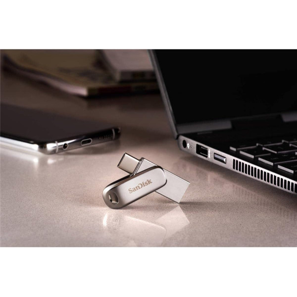 SanDisk Ultra Dual Drive Luxe 128GB USB-C Flash Drive 