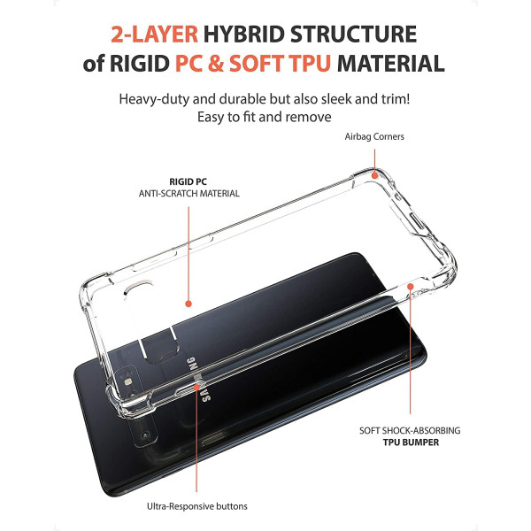 Samsung Galaxy S10/s10+ Clear Shockproof Case