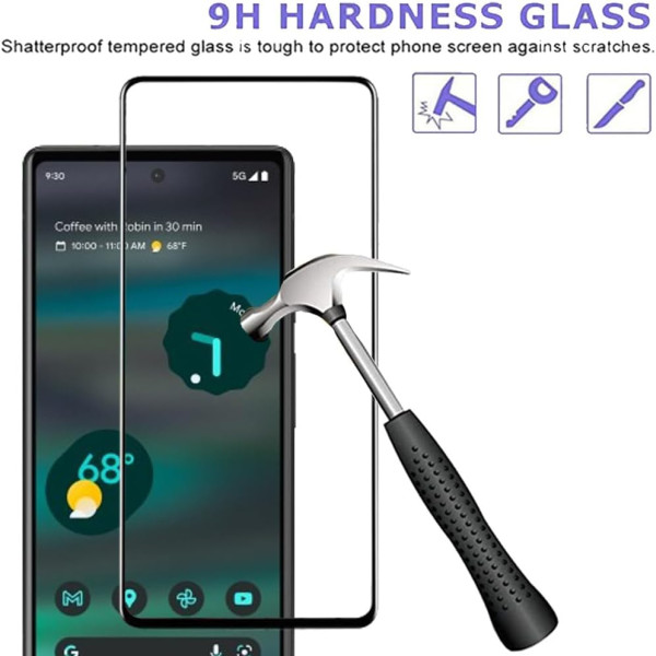 Google Pixel 9 Pro XL 3D Full Tempered Glass Screen Protector