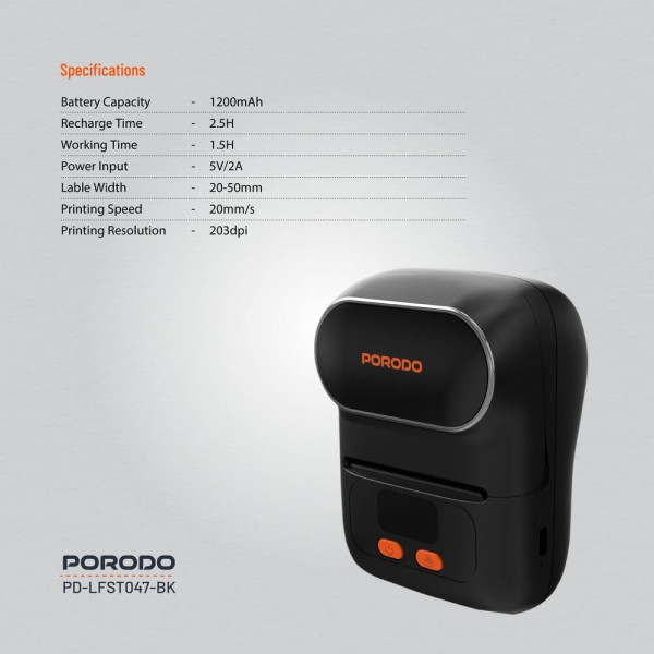 Porodo Lifestyle Super HD Thermal Printer