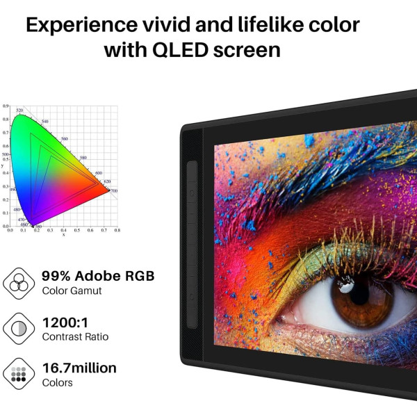 Huion Kamvas Pro 16 (2.5K) Graphics Pen Display Tablet