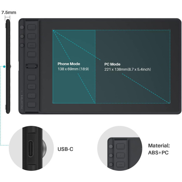 Huion Inspiroy 2 Medium Graphics Drawing Tablet