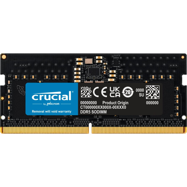 Crucial RAM 8GB DDR5 4800MHz CL40 Laptop Memory