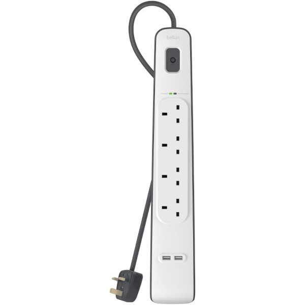 Belkin 2.4 Amp USB Charger 4-outlet Surge Protection Strip