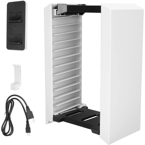 DOBE Vertical Stand with Game Rack & Controller Charging Dock 