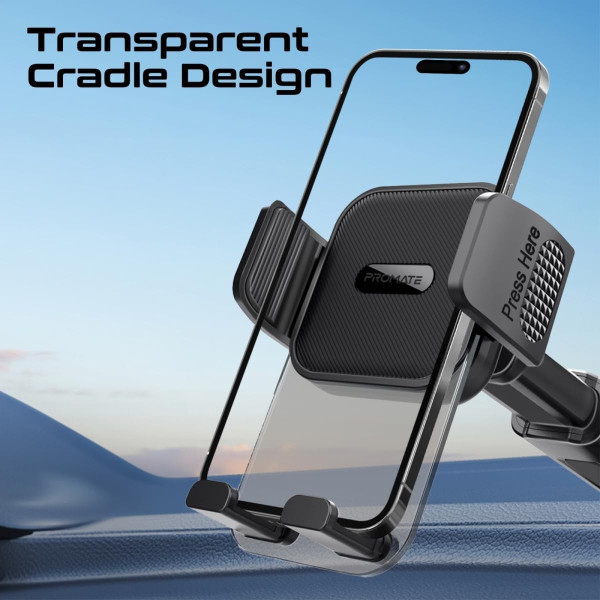 Promate TransHold-EXT Car Phone Holder with Suction