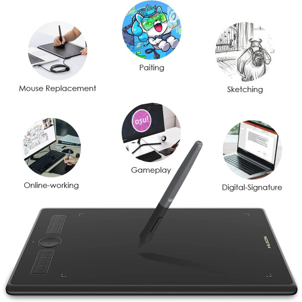 Huion Inspiroy H580X Graphics Drawing Tablet 