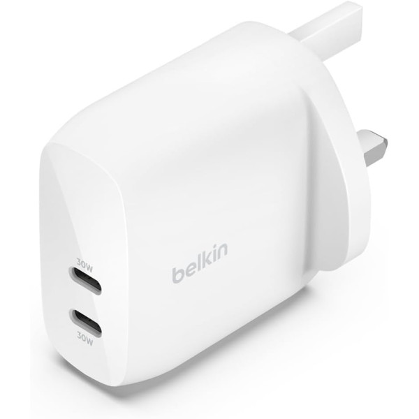 Belkin Boostcharge Pro 60W Dual Port USB-C Wall Charger