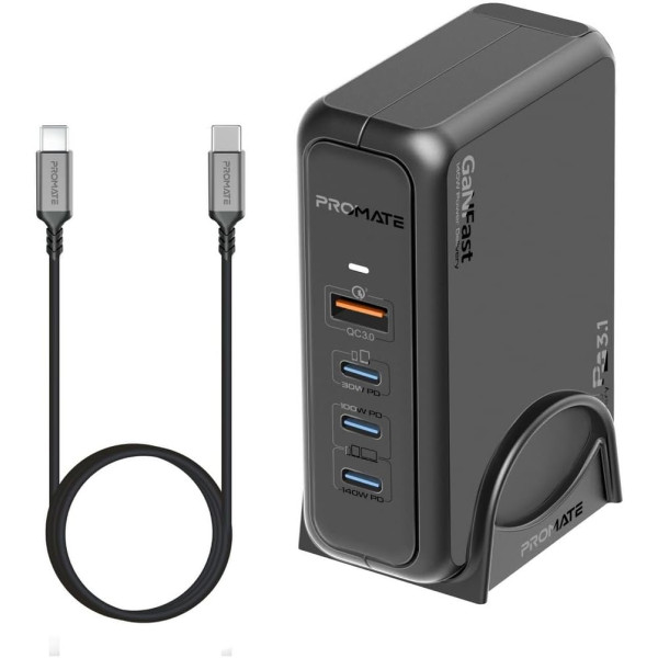 Promate GaNPort-140W GaNFast Charging Station 140W