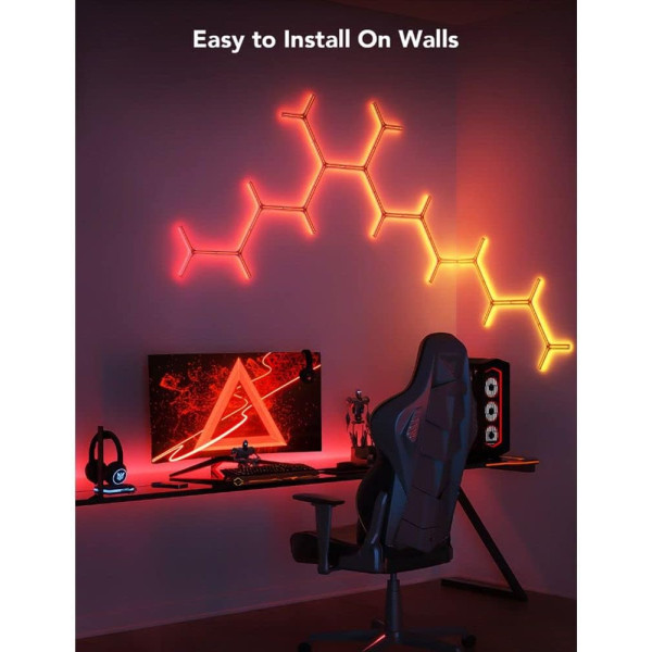 Govee Glide Y Lights RGBIC LED Gaming Wall Lights with Music Sync