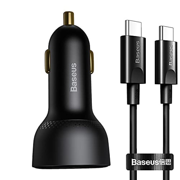 Baseus Superme Digital Display PPS Dual Quick Car Charger - 100W