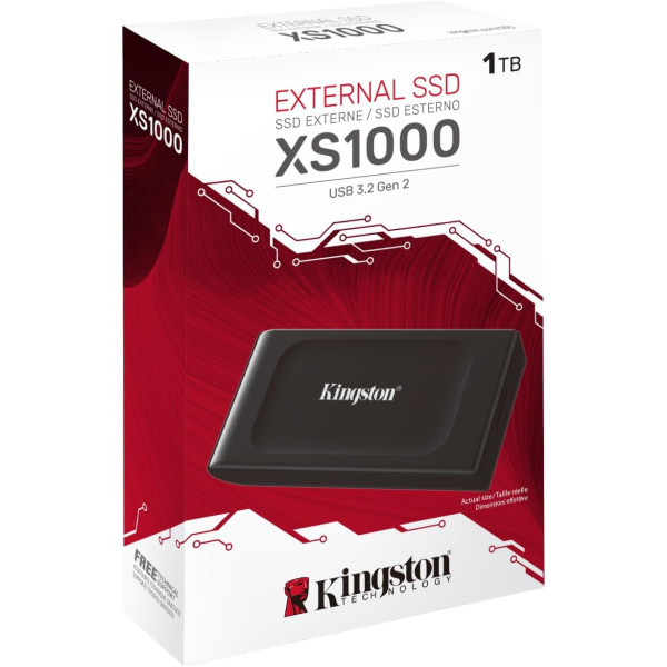 Kingston XS1000 1TB USB 3.2 Gen 2 External SSD